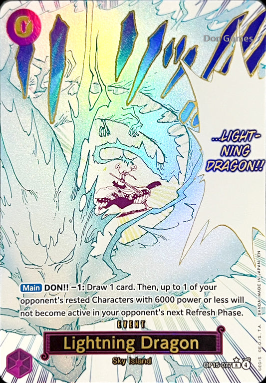 OP15-077 Lightning Dragon Event Card Alternate Art