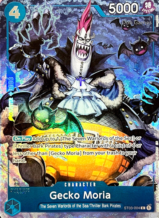 ST03-004 Gecko Moria Character Card Alternate Art (The Seven Warlords of the Sea Binder Set)