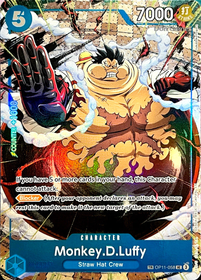 OP11-058 Monkey. D. Luffy Character Card Treasure Rare Alternate Art