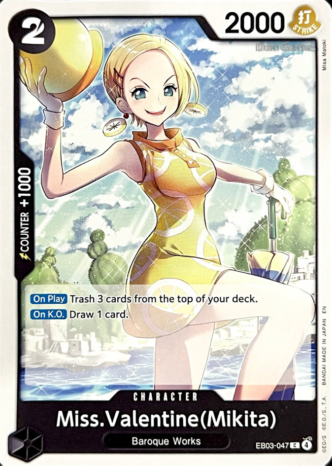 EB03-047 Miss. Valentine (Mikita) Character Card