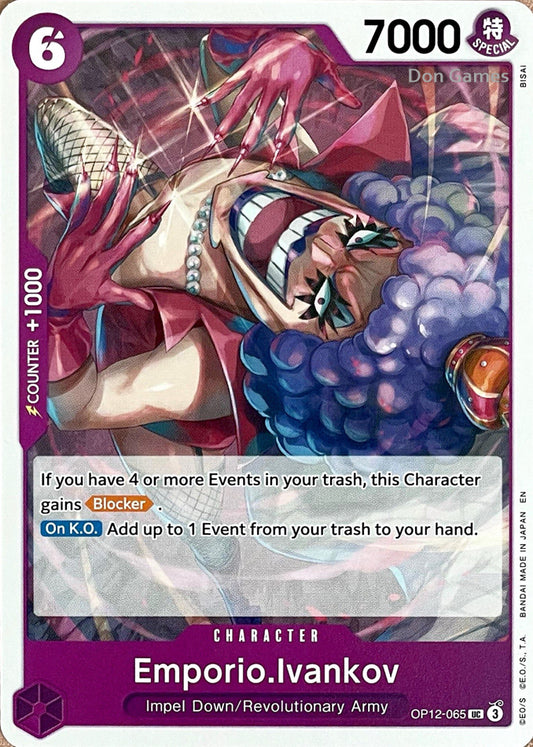 OP12-065 Emporio. Ivankov Character Card