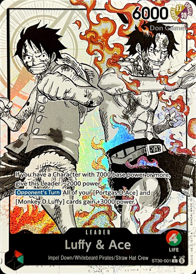 ST30-001 Luffy & Ace Leader Card Alternate Art