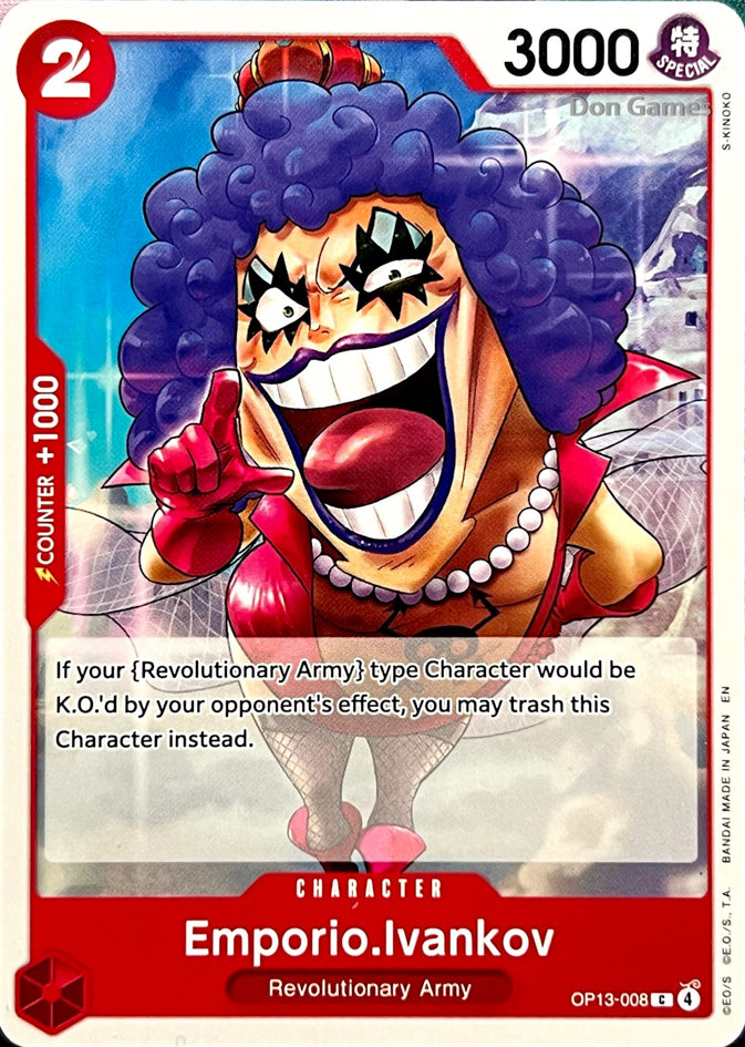OP13-008 Emporio. Ivankov Character Card