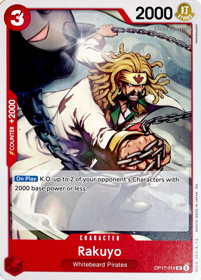 OP17-016 Rakuyo Character Card