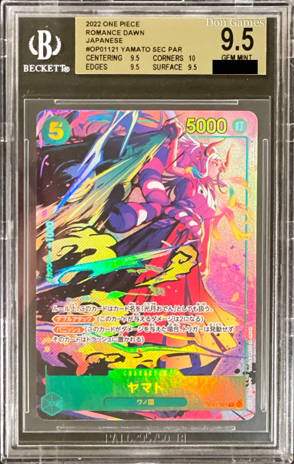 BGS 9.5 [JPN] OP01-121 Yamato Character Card Alternate Art