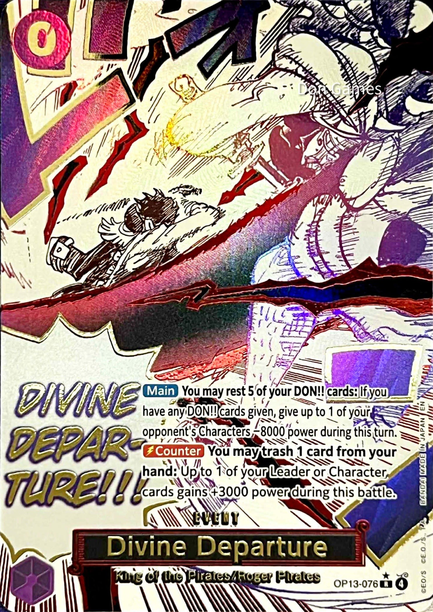 OP13-076 Divine Departure Event Card Alternate Art