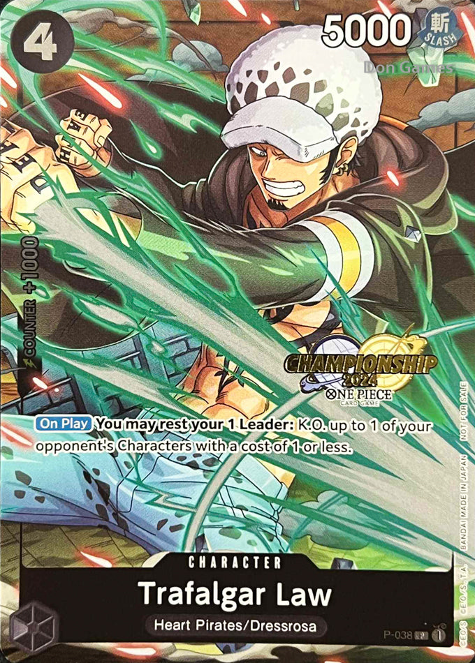 P-038 Trafalgar Law Character Card Promo CS 2024