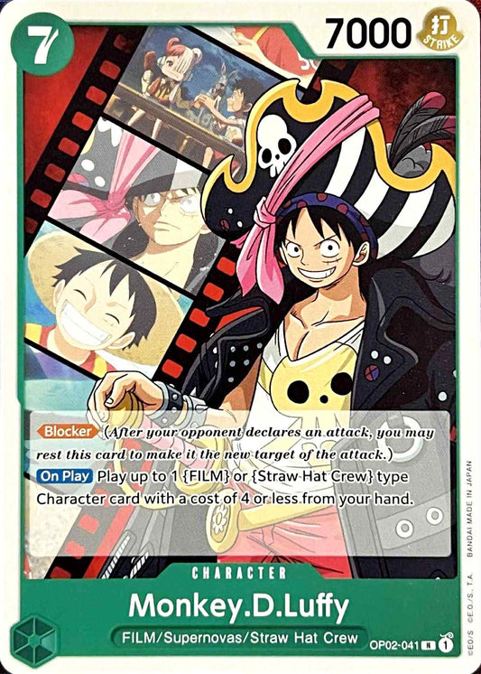 OP02-041 Monkey. D. Luffy Character Card Non-Foil