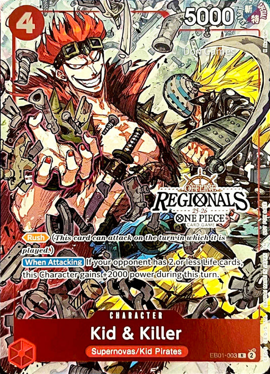 EB01-003 Kid & Killer Character Card Offline Regionals 2025 Promo