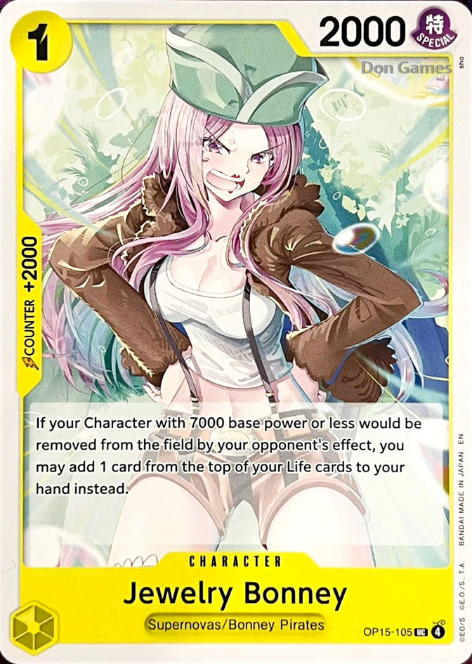 OP15-105 Jewelry Bonney Character Card