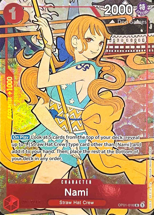 OP01-016 Nami Character Card Alternate Art (English 1st Anniversary)