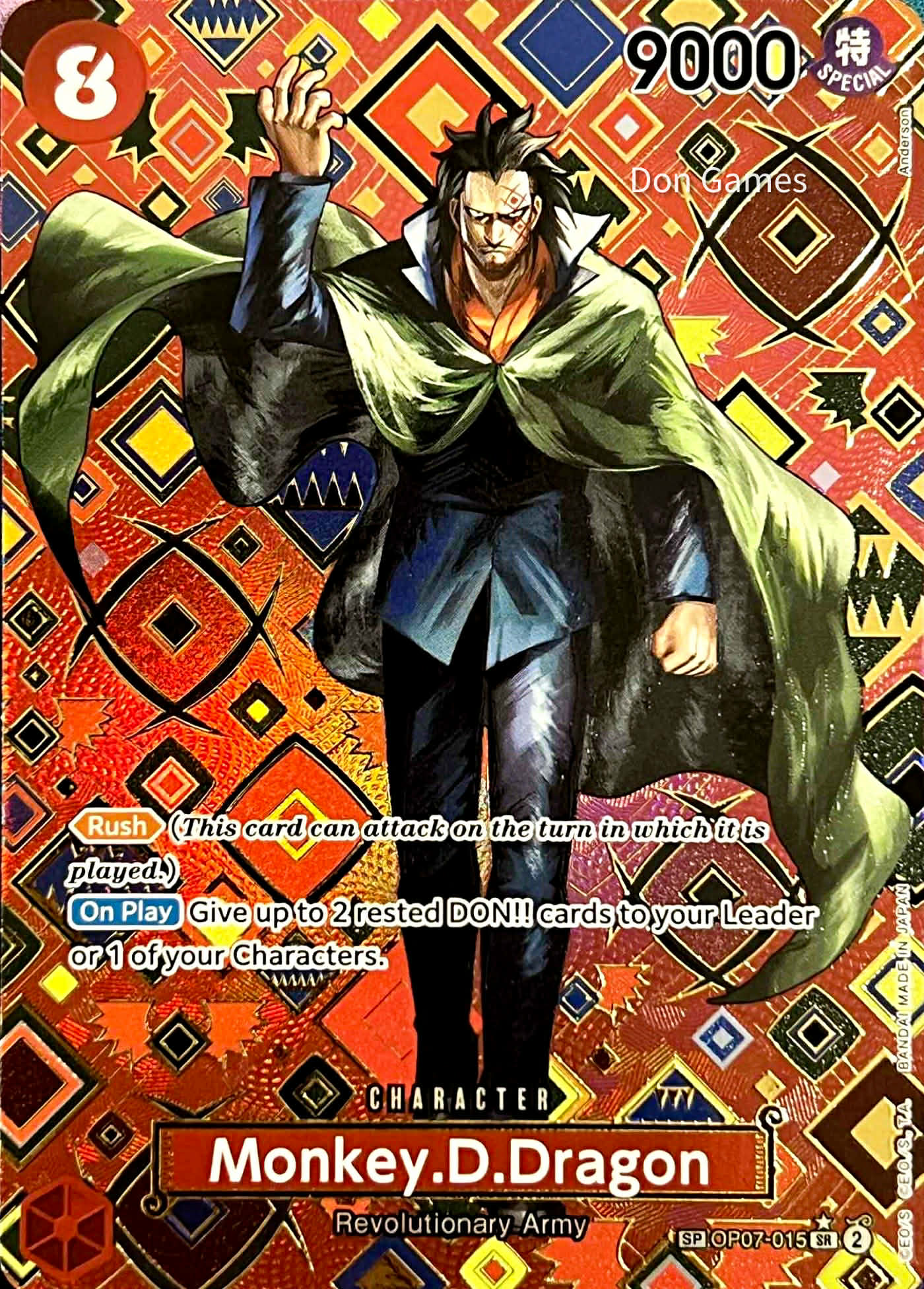 OP07-015 Monkey. D. Dragon Character Card Special Alternate Art