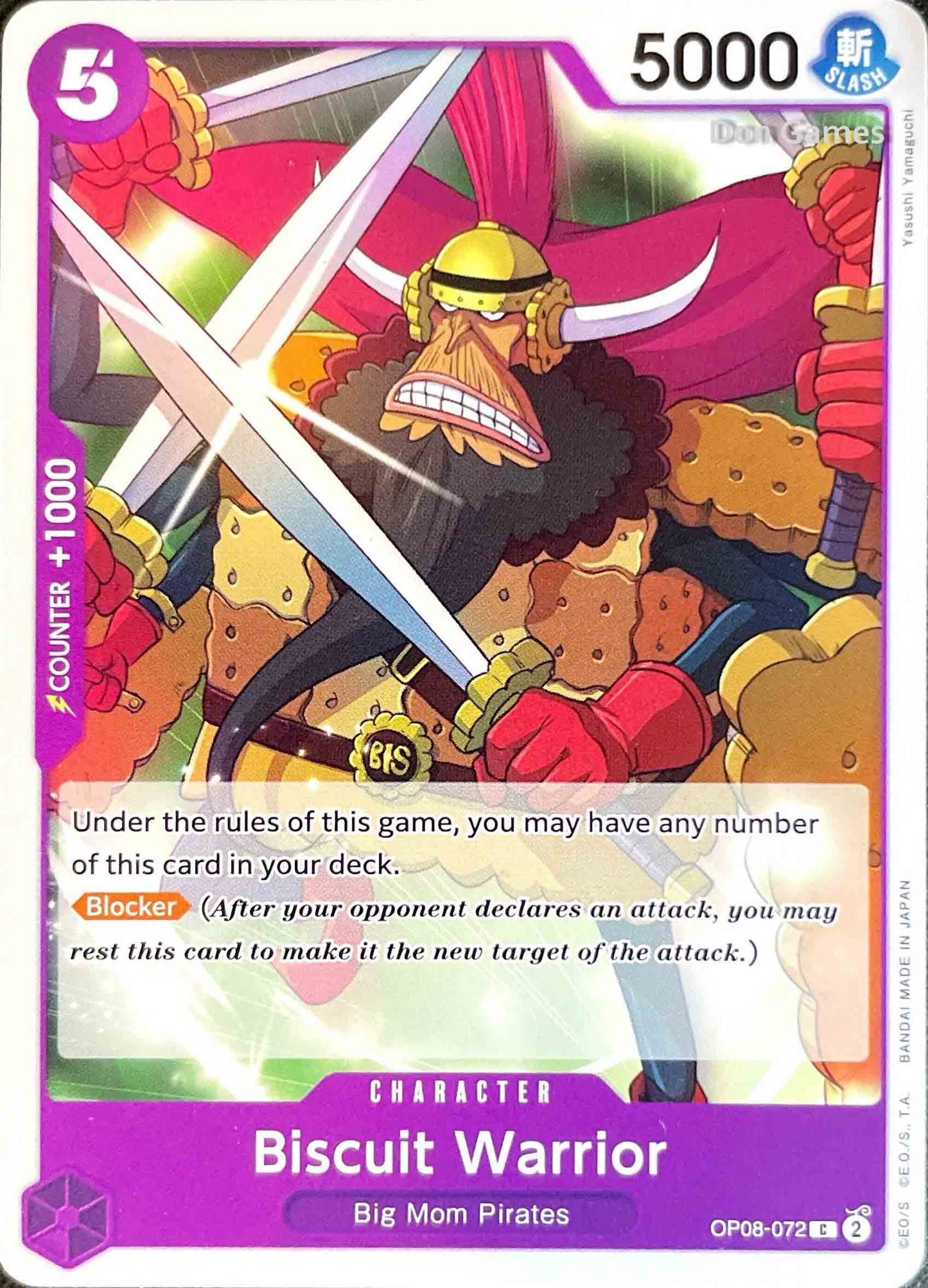 OP08-072 Biscuit Warrior Character Card