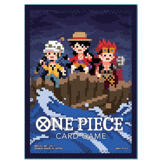 Official Card Sleeves for One Piece - 8 Bit Luffy, Law & Kid