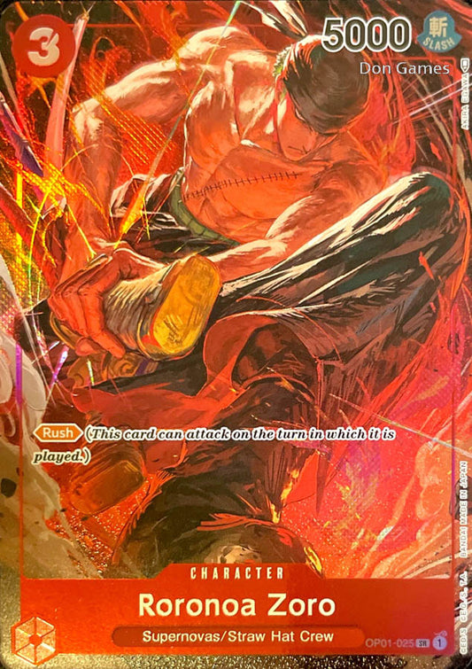 OP01-025 Roronoa Zoro Character Card Alternate Art