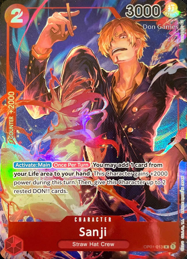 OP01-013 Sanji Character Card Alternate Art