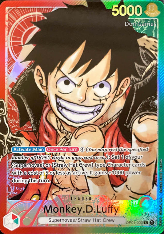 OP01-003 Monkey. D. Luffy Leader Card Alternate Art Pre-Errata