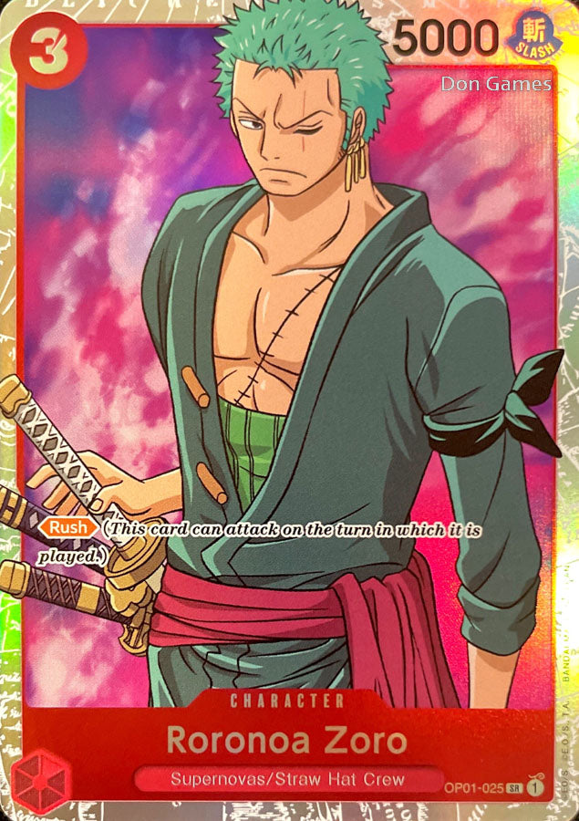 OP01-025 Roronoa Zoro Character Card