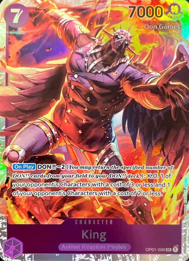 Cod King Card OP01-096 King Character Card โ Don Games