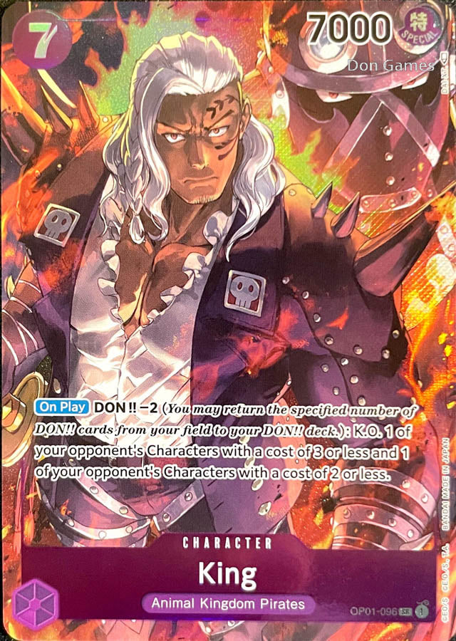 OP01-096 King Character Card Alternate Art