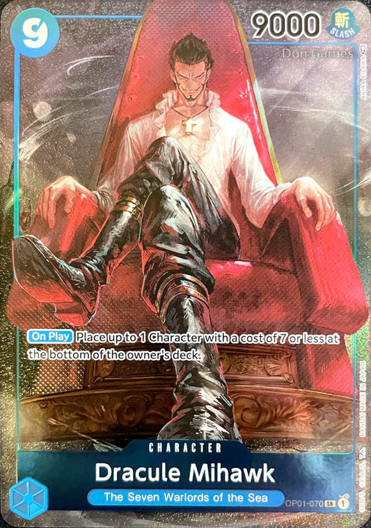 OP01-070 Dracule Mihawk Character Card Alternate Art