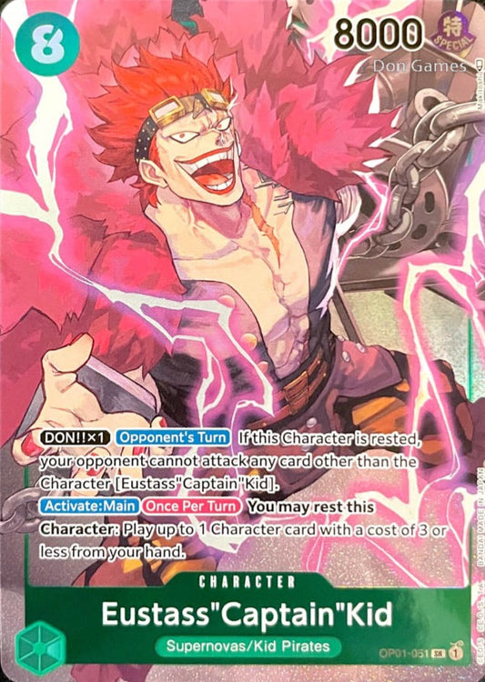 OP01-051 Eustass" Captain" Kid Character Card Alternate Art