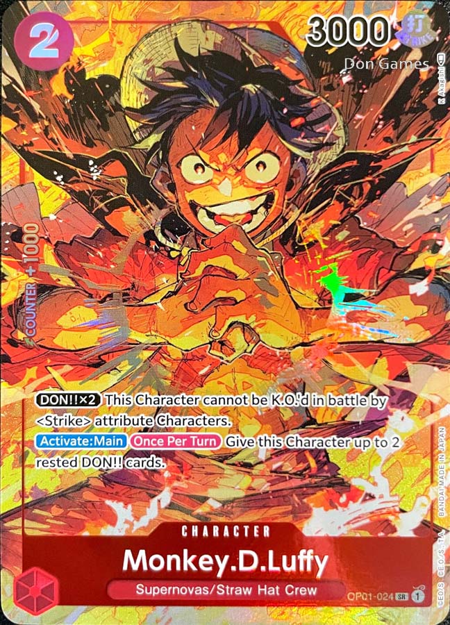 OP01-024 Monkey. D. Luffy Character Card Alternate Art