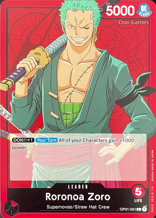 OP01-001 Roronoa Zoro Leader Card