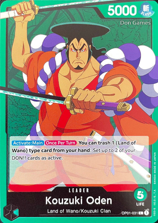 OP01-031 Kouzuki Oden Leader Card