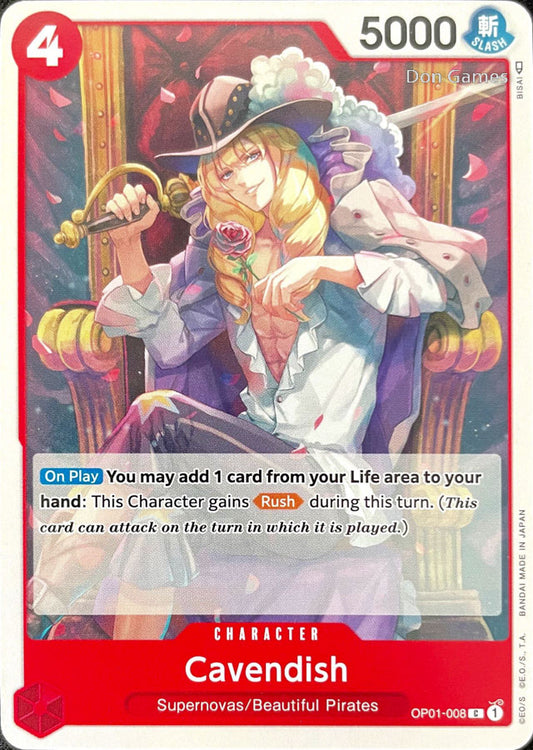 OP01-008 Cavendish Character Card