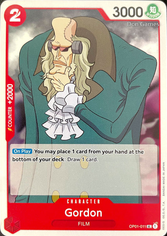 OP01-011 Gordon Character Card