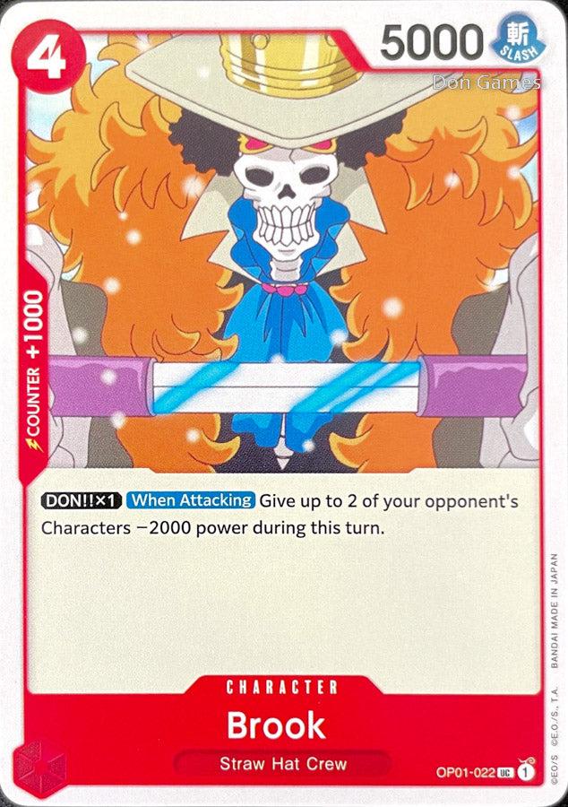 Brook Red Card OP01-022 Brook Character Card – Don Games