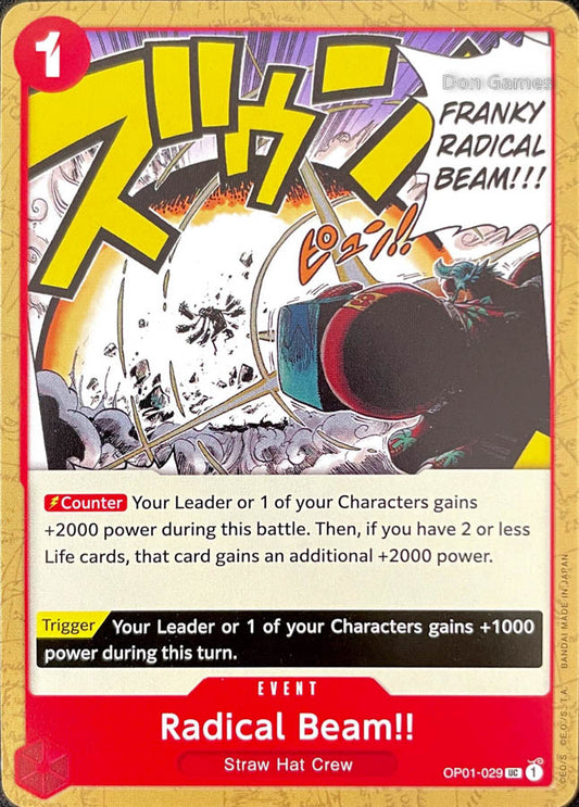 OP01-029 Radical Beam!! Event Card