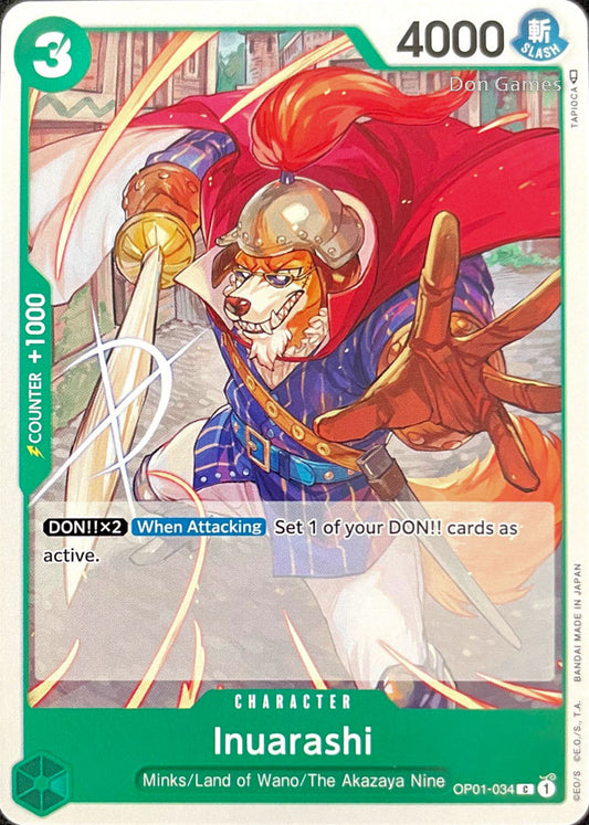 OP01-034 Inuarashi Character Card