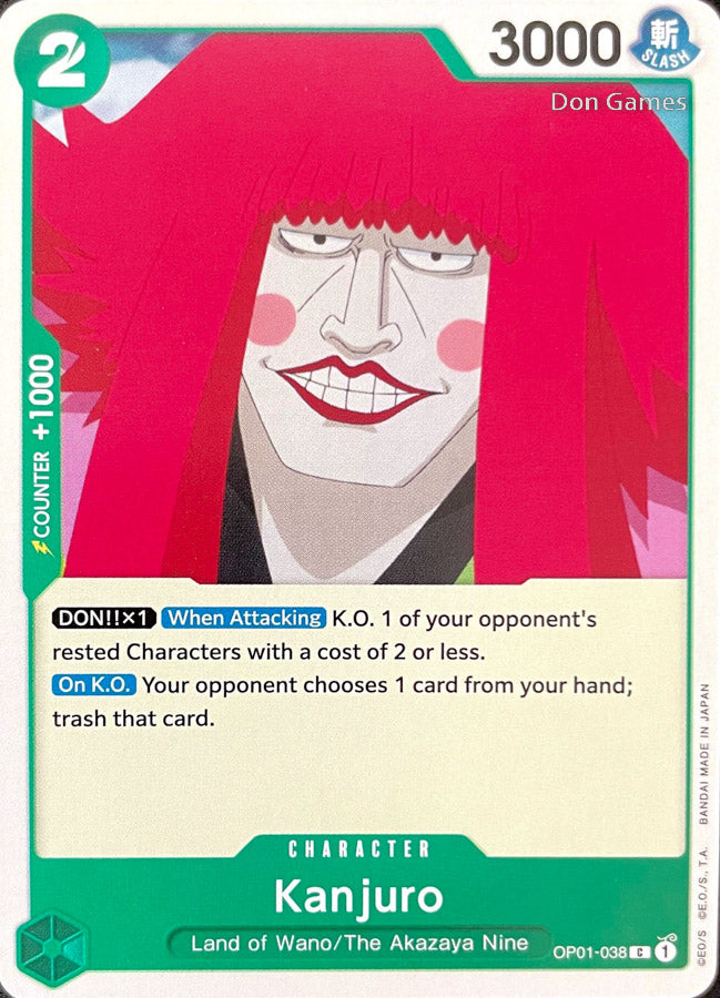 OP01-038 Kanjuro Character Card