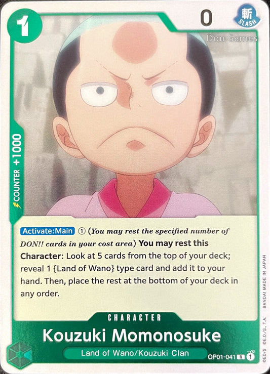 OP01-041 Kouzuki Momonosuke Character Card