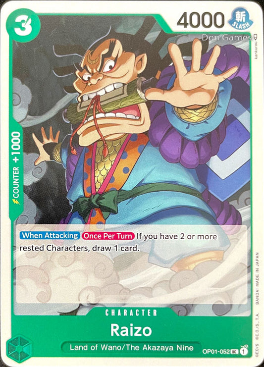 OP01-052 Raizo Character Card