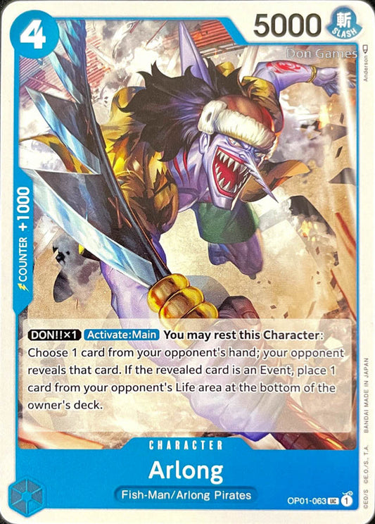 OP01-063 Arlong Character Card