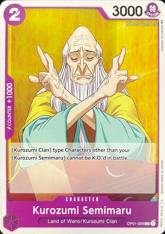 OP01-099 Kurozumi Semimaru Character Card