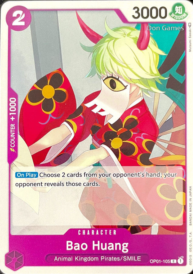 OP01-105 Bao Huang Character Card