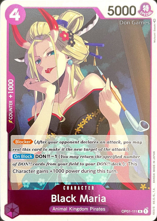 OP01-111 Black Maria Character Card