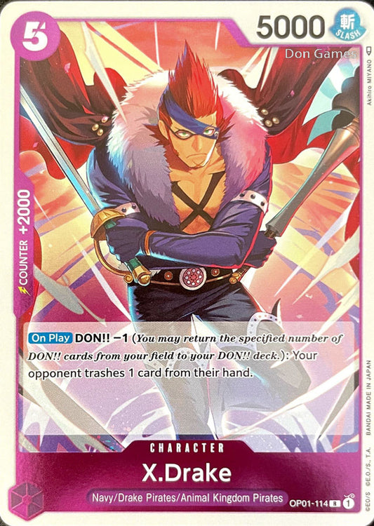 OP01-114 X.Drake Character Card