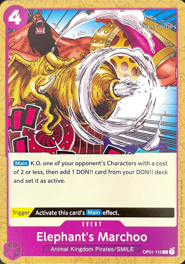 OP01-115 Elephant's Marchoo Event Card