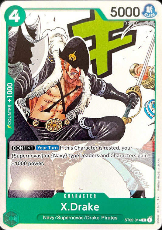 ST02-014 X.Drake Character Card