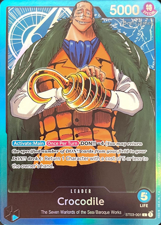 Outlet One Piece Card Game Crocodile Leader Rare Art