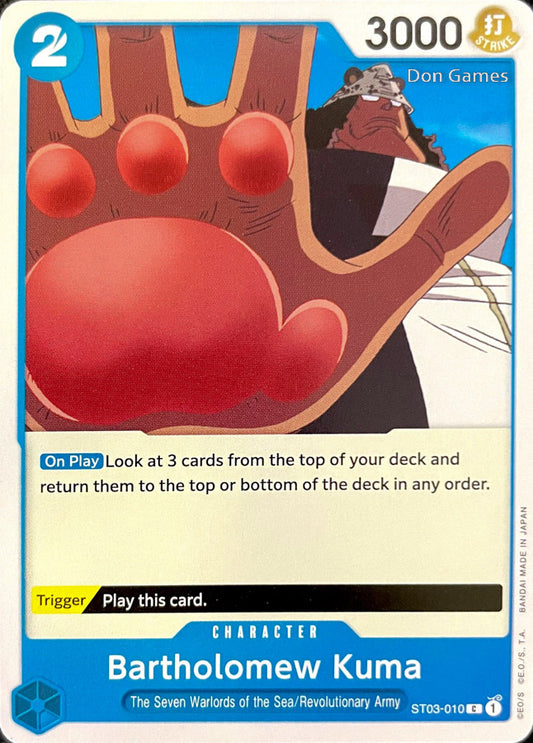 ST03-010 Bartholomew Kuma Character Card