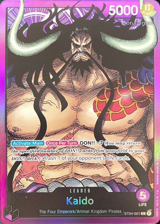 ST04-001 Kaido Leader Card