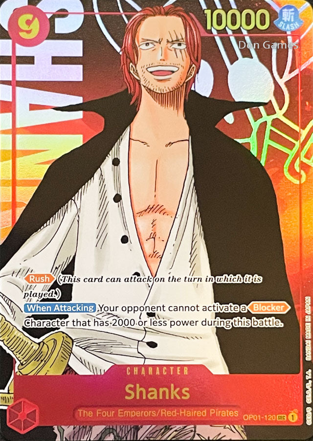 OP01-120 Shanks [Alternate Art] Character Card