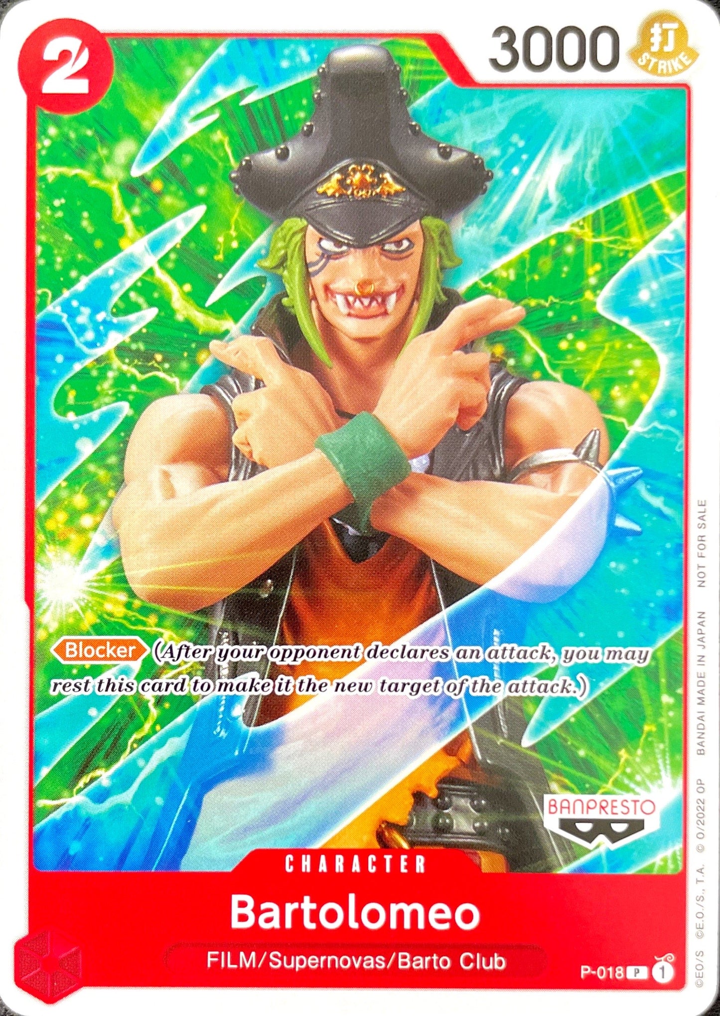 P-018 Bartolomeo Character Card