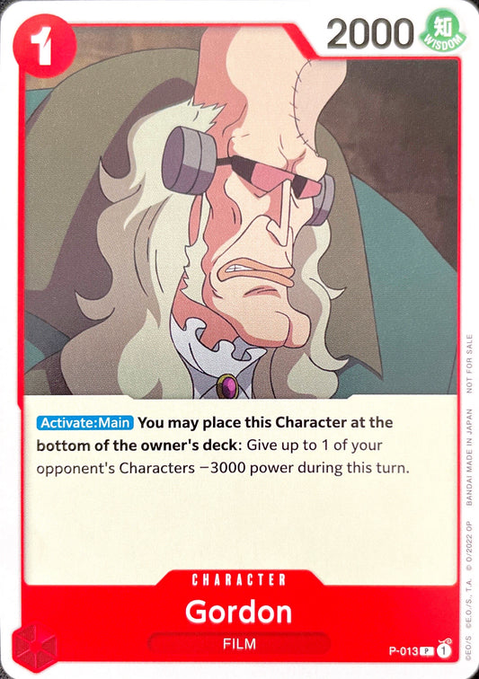 P-013 Gordon Character Card